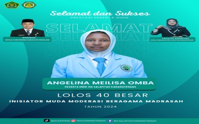 Anggelina Meilisa Omba Lolos Seleksi Inisiator Muda Moderasi Beragama Kemenag RI 2024